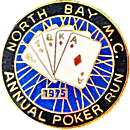 North Bay Poker Run motorcycle run badge from Jean-Francois Helias