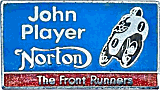 Norton John Player motorcycle race badge from Jean-Francois Helias