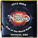 Norton INOA End of the World motorcycle rally badge from Jean-Francois Helias