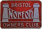 Norton OC Bristol motorcycle club badge from Jean-Francois Helias