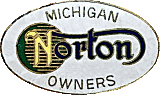 Norton OC Michigan motorcycle club badge from Jean-Francois Helias