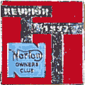 Norton TT Reunion motorcycle rally badge from Jean-Francois Helias
