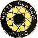 Notts Classic MCC motorcycle club badge from Jean-Francois Helias