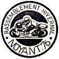 Noyant motorcycle rally badge from Jean-Francois Helias