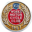 NSU Works MCC motorcycle club badge from Jean-Francois Helias
