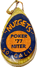 Nuggets Poker Niter motorcycle run badge from Jean-Francois Helias
