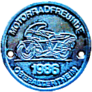 Oberaltertheim motorcycle rally badge from Jean-Francois Helias