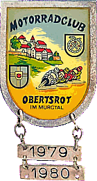 Obertsrot motorcycle rally badge from Jean-Francois Helias