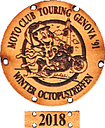 Octopus motorcycle rally badge from Patrick Servanton