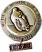 Ogens motorcycle rally badge from Jean-Francois Helias
