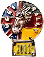 Ogri motorcycle rally badge from Jean-Francois Helias
