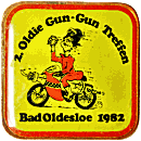 Oldie Gun Gun motorcycle rally badge from Jean-Francois Helias