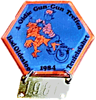 Oldie Gun Gun motorcycle rally badge from Jean-Francois Helias