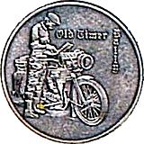 Old Timer motorcycle rally badge from Phil Drackley
