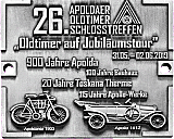 Oldtimer Apoldaer Schlosstreffen motorcycle rally badge from Jean-Francois Helias
