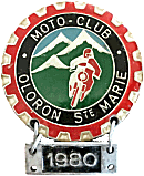 Oloron motorcycle rally badge from Jean-Francois Helias