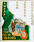 On The Go In Idaho motorcycle rally badge from Jean-Francois Helias