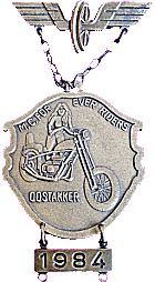 Oostakker motorcycle rally badge from Jean-Francois Helias