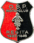OSP Resita MC (Romania) motorcycle club badge from Jean-Francois Helias