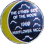 Other Side Of The Moon motorcycle rally badge from Nigel Woodthorpe