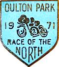 Oulton Park Race of the North motorcycle race badge from Jean-Francois Helias