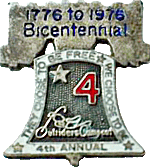 Outriders Bicentennial motorcycle rally badge from Jean-Francois Helias