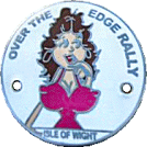 Over The Edge motorcycle rally badge