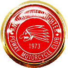 Overnighter Poway motorcycle rally badge from Jean-Francois Helias