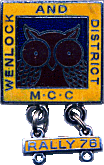 Owl motorcycle rally badge from Neil Disley