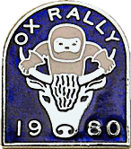 Ox motorcycle rally badge