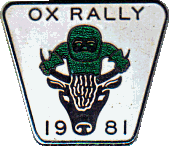 Ox motorcycle rally badge from Dave Cooper