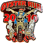 Oyster Run motorcycle run badge from Jean-Francois Helias