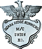 Ozark Ridge Runners MC motorcycle club badge from Jean-Francois Helias