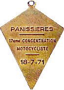 Panissieres motorcycle rally badge from Jean-Francois Helias