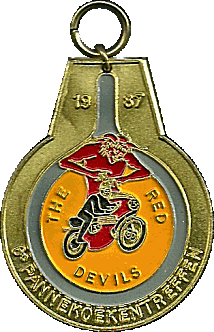 Pannekoek motorcycle rally badge from Hans Veenendaal