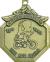 Pannekoek motorcycle rally badge