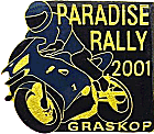 Paradise motorcycle rally badge from Jean-Francois Helias