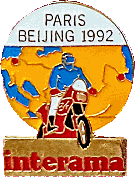 Paris-Moscow-Beijing motorcycle run badge from Jean-Francois Helias