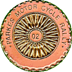 Parkes motorcycle rally badge