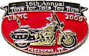 Pasadena motorcycle run badge from Jean-Francois Helias