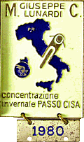Passo Cisa motorcycle rally badge from Jean-Francois Helias