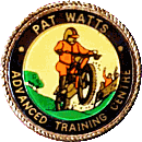 Pat Watts Advanced Training Centre motorcycle scheme badge from Jean-Francois Helias