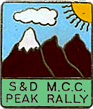 Peak motorcycle rally badge from Ted Trett