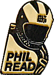 Phil Read motorcycle race badge from Jean-Francois Helias