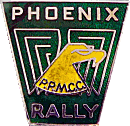 Phoenix motorcycle rally badge from Ted Trett