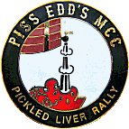 Pickled Liver motorcycle rally badge from Jean-Francois Helias