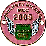 Pie In The Sky motorcycle rally badge from Jean-Francois Helias