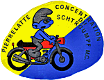 Pierrelatte motorcycle rally badge from Jean-Francois Helias