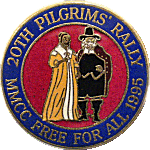 Pilgrims motorcycle rally badge from Paul Mullis