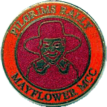 Pilgrims motorcycle rally badge from Ted Trett
